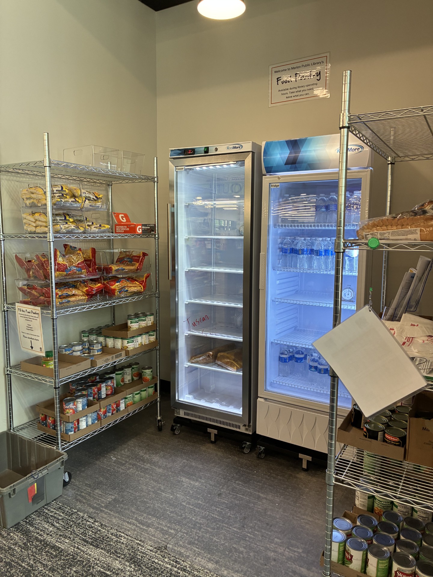 Marion Public Library Launches Community Food Pantry