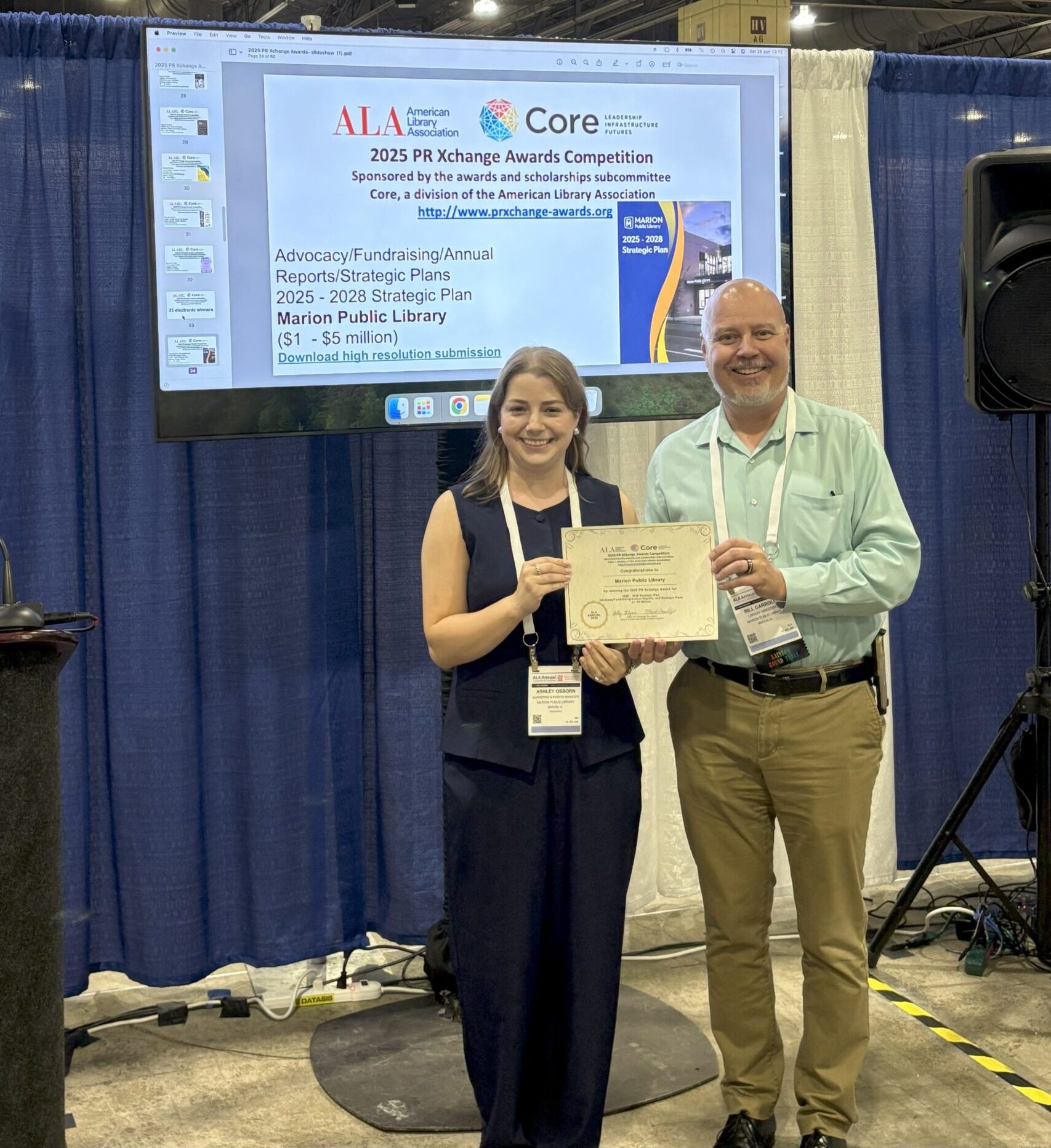Marion Public Library Earns National Public Relations Award